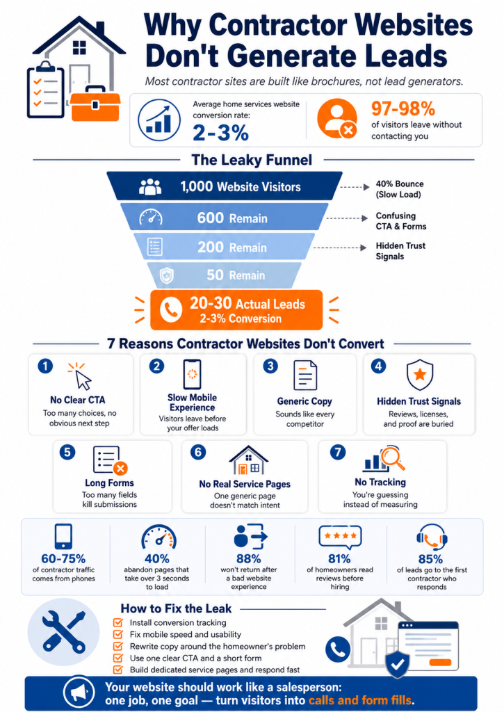 contractor website leads graphic